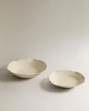 Zara Home Поднос из керамики, цвет кремовый, 31 см — фото 3