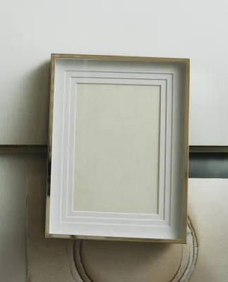 Zara Home Фоторамка из стекла, цвет серебристый, 26 см