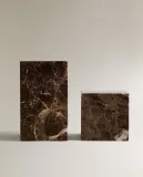 Zara Home Держатель для книг из мрамора, цвет коричневый, 9.1 см — фото 4