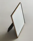 Zara Home Фоторамка из стекла, цвет золотой, 19.4 см — фото 1