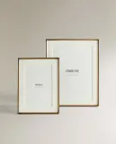 Zara Home Фоторамка из стекла, цвет золотой, 19.4 см — фото 6