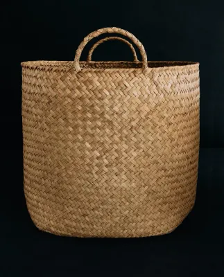Zara Home Корзина из ротанга, цвет бежевый, 33 см