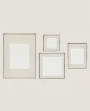 Zara Home Фоторамка из стекла, цвет чёрный, 25 см · 4369/045 — фото 3