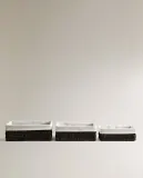 Zara Home Корзина из плетёной бумаги, цвет бежевый, 28 см — фото 6