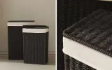 Zara Home Корзина из металла, цвет бежевый, 55 см — фото 1