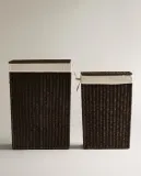 Zara Home Корзина из металла, цвет бежевый, 55 см — фото 7