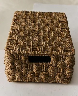 Zara Home Корзина из морской травы, цвет бежевый, 33 см