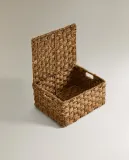 Zara Home Корзина из морской травы, цвет бежевый, 33 см — фото 8