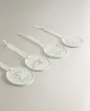 Zara Home Декоративная фигурка из керамики, цвет бежевый, 6 см — фото 3