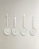 Zara Home Декоративная фигурка из керамики, цвет бежевый, 6 см — фото 8