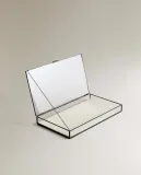 Zara Home Шкатулка из стекла, цвет чёрный, 32 см — фото 2