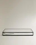 Zara Home Шкатулка из стекла, цвет чёрный, 32 см — фото 4