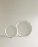 Zara Home Поднос из керамики, цвет бежевый, 11.5 см — фото 3