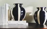 Zara Home Ваза из керамики, цвет синий, 25 см — фото 1