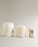 Zara Home Подсвечник из алебастра, цвет белый, 11 см — фото 3