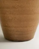Zara Home Ваза из керамики, цвет коричневый, 20 см — фото 4