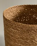 Zara Home Корзина из морской травы, цвет бежевый, 26 см — фото 4