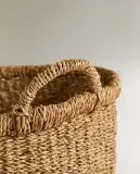 Zara Home Корзина из морской травы, цвет коричневый, 40 см · 2130/049 — фото 6