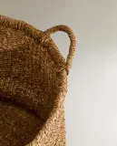 Zara Home Корзина из морской травы, цвет коричневый, 40 см · 2130/049 — фото 7