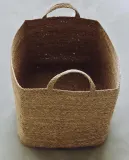 Zara Home Корзина из морской травы, цвет бежевый, 40 см — фото 1