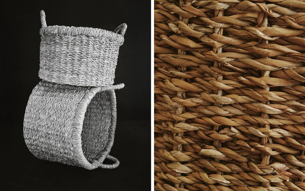 Zara Home Корзина из морской травы, цвет коричневый, 25 см
