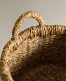 Zara Home Корзина из морской травы, цвет коричневый, 25 см — фото 7