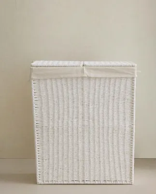 Zara Home Корзина из металла, цвет бежевый, 64 см