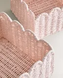 Zara Home Корзина из плетёной бумаги, цвет бежевый, 24 см — фото 4