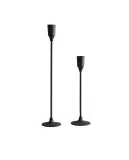 Zara Home Подсвечник из латуни, цвет чёрный, 23 см — фото 3