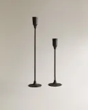 Zara Home Подсвечник из латуни, цвет чёрный, 23 см — фото 5