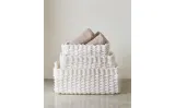 Zara Home Корзина из плетёной бумаги, цвет белый, 21 см — фото 3