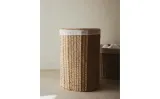 Zara Home Корзина из плетёной бумаги, цвет бежевый, 55.5 см — фото 4
