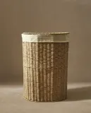 Zara Home Корзина из плетёной бумаги, цвет бежевый, 55.5 см — фото 6