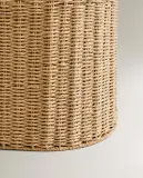 Zara Home Корзина из плетёной бумаги, цвет бежевый, 55.5 см — фото 7