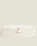 Zara Home Коробка для хранения из хлопка, цвет бежевый, 70 см — фото 5