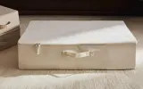 Zara Home Коробка для хранения из хлопка, цвет бежевый, 70 см — фото 8
