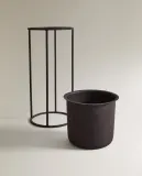 Zara Home Кашпо из металла, цвет чёрный, 45.5 см — фото 3