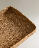 Zara Home Поднос из морской травы, цвет бежевый, 21 см — фото 2