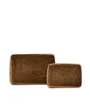 Zara Home Поднос из морской травы, цвет бежевый, 21 см — фото 7