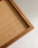 Zara Home Поднос из дерева, цвет коричневый, 32 см — фото 3