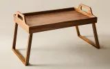Zara Home Поднос из дерева, цвет бежевый, 52 см — фото 4
