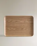 Zara Home Поднос из дерева, цвет бежевый, 33.5 см — фото 3