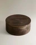 Zara Home Коробка для хранения из дерева, цвет коричневый, 23 см — фото 2