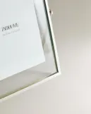 Zara Home Фоторамка из стекла, цвет серебристый, 13.4 см — фото 6