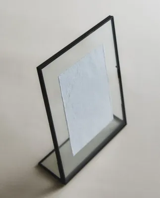 Zara Home Фоторамка из стекла, цвет чёрный, 20 см