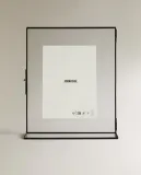 Zara Home Фоторамка из стекла, цвет чёрный, 20 см — фото 2