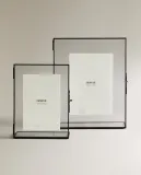 Zara Home Фоторамка из стекла, цвет чёрный, 20 см — фото 5