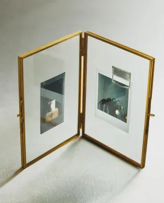 Zara Home Фоторамка из стекла, цвет прозрачный, 25 см