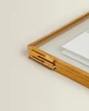 Zara Home Фоторамка из стекла, цвет прозрачный, 25 см — фото 8