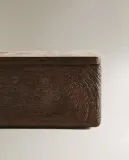 Zara Home Коробка для хранения из дерева, цвет коричневый, 14 см — фото 7